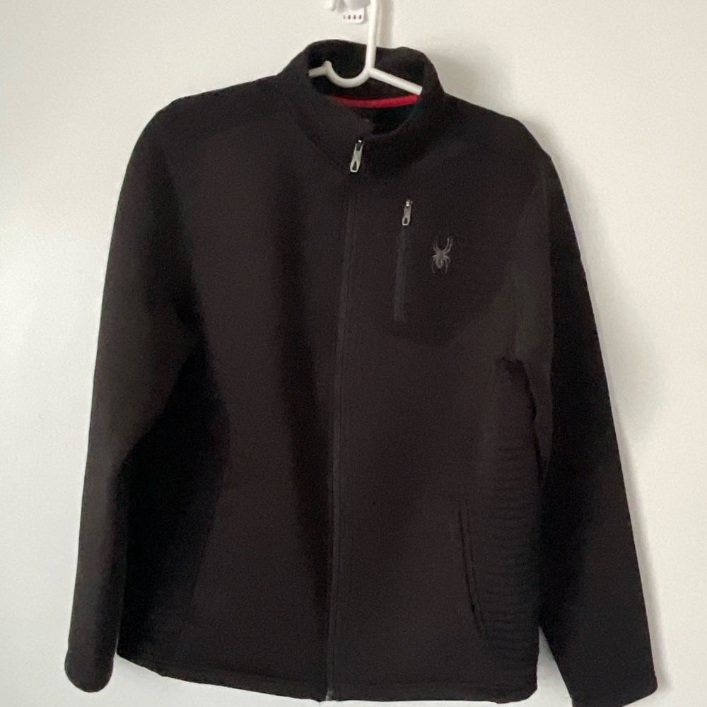 Spyder Women’s Black Softshell Jacket Full Zip Quilted Panels Size L - Picture 6 of 6